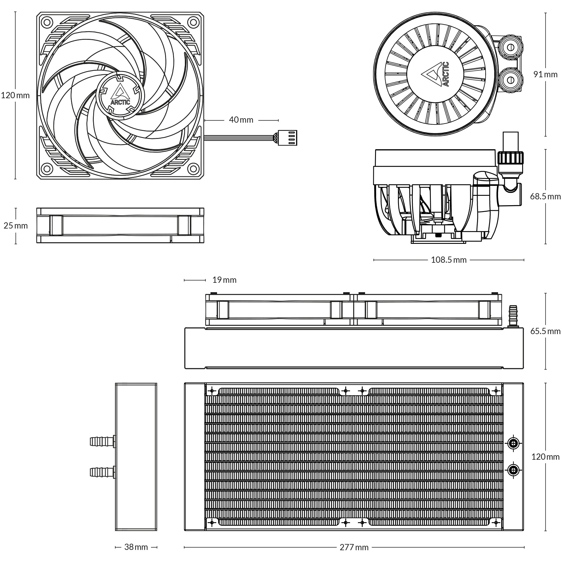 Cooler ARCTIC Liquid Freezer III 240, Racire cu lichid, AIO 240mm
