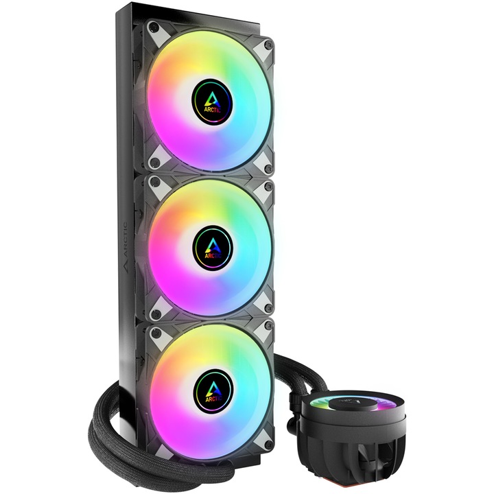 ARCTIC Liquid Freezer III 360 A-RGB ventilátor, folyadékhűtés, AIO 360mm, Intel/ AMD, Fekete