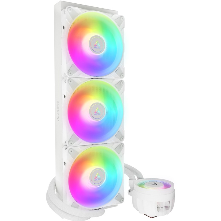 ARCTIC Liquid Freezer III 420 A-RGB ventilátor, folyadékhűtés, AIO 420mm, Intel/ AMD, fehér