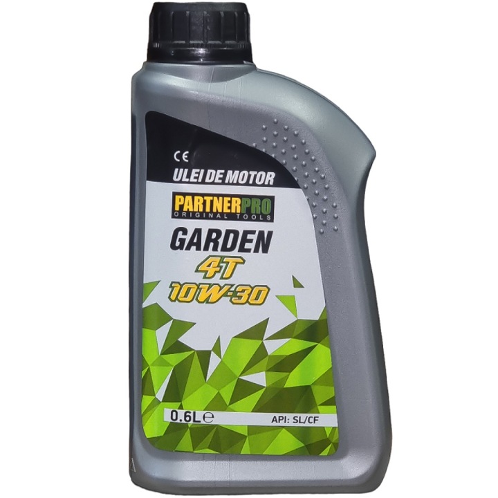 Olaj 4T PARTNER Pro motorral szerelt kerti gépekhez, 10W30, 0,6 literes űrtartalommal
