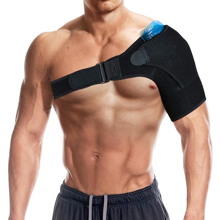 Orteza pentru Umar Brat, 37 x 22 x 98 cm, Negru, Neopren, Dimensiune Universal