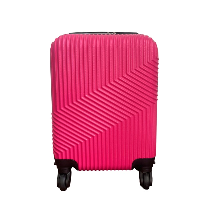 Troler cabina Ryan Air, Wizzair, ABS Rezistent, 40 x 30 x 20 cm, TR-00094, Roz Fucsia