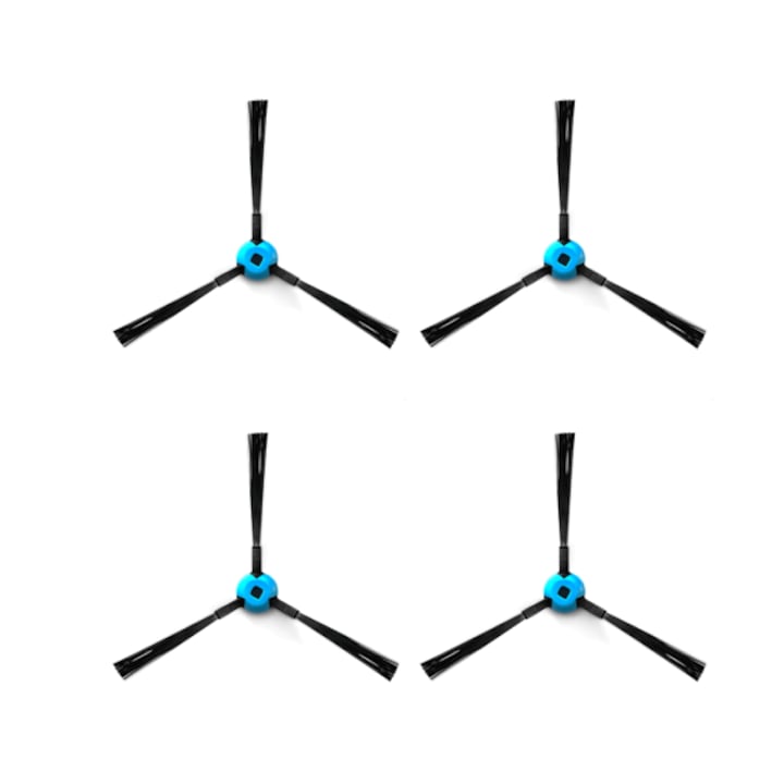 Set 6 accesorii compatibile cu Robot Tesla VCR600W2 perii laterale, 2 perii principale,2 filtre HEPA