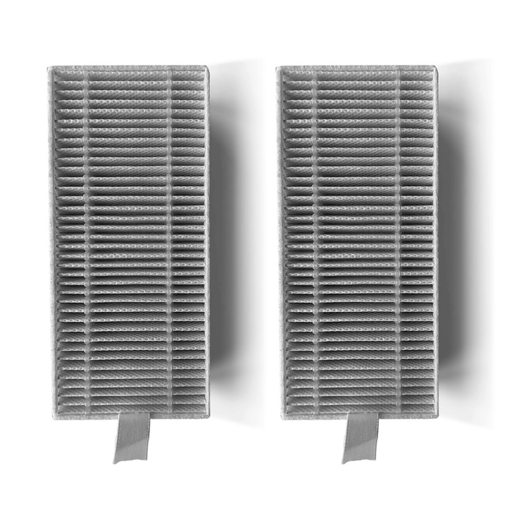 Set 6 accesorii compatibile cu Robot Tesla VCR600W2 perii laterale, 2 perii principale,2 filtre HEPA