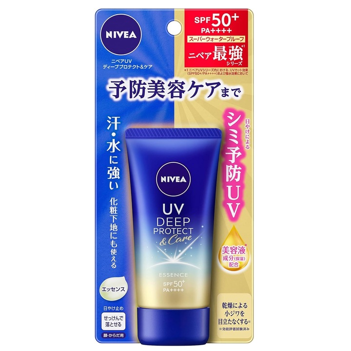 NIivea Japan UV Deep Protect és Care Fényvédő Esszencia 50g (SPF50+ PA+++)