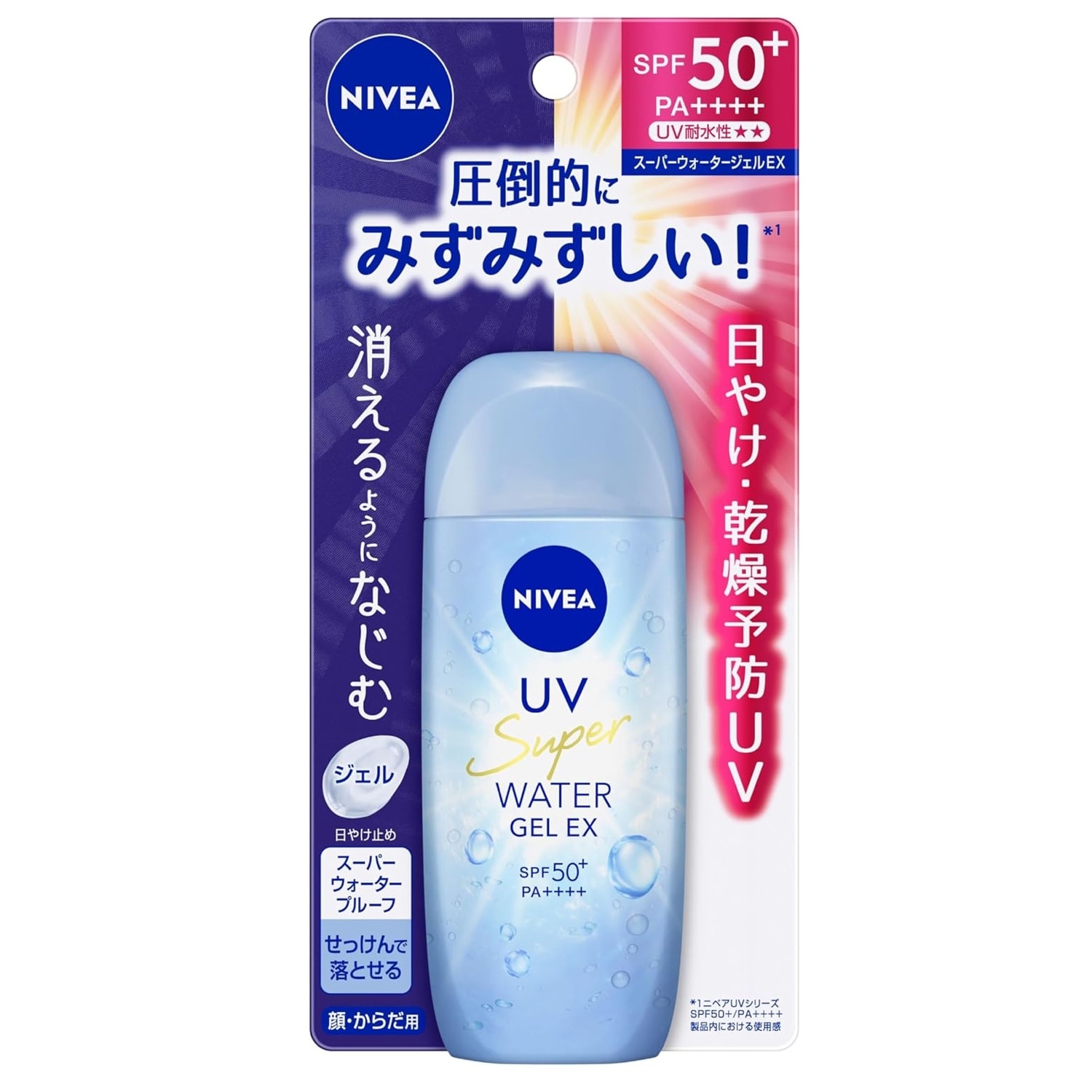Gel de protectie solara Nivea Japan UV Super Water EX 80g (SPF50+