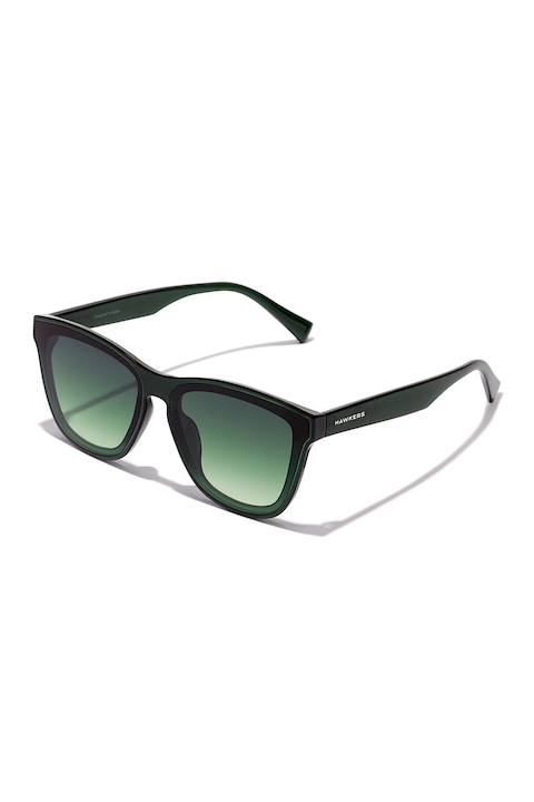 Hawkers, Ochelari de soare unisex patrati Downtown, Verde inchis, 13-145