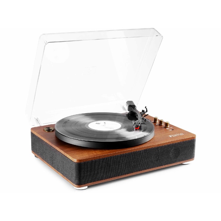 Fenton RP162D RETRO HQ Bakelit lemezjátszó (Bluetooth/USB/RCA) – SÖTÉT FA