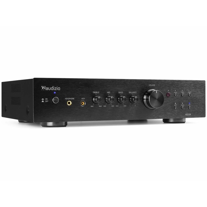 Audizio AD220B 2 csatornás hifi erősítő – fekete