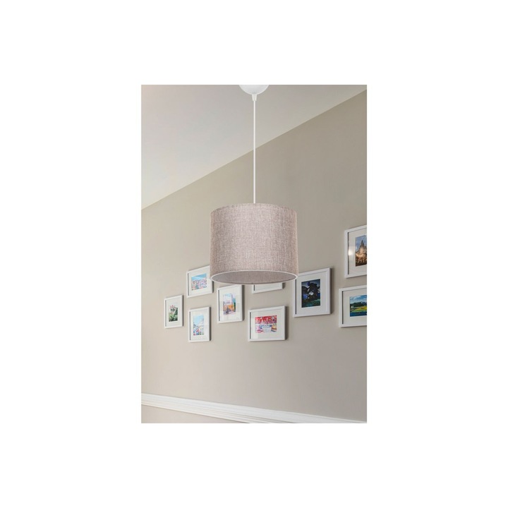 Lustra cu o singura lumina, Pako World, LST-53704999, Alb, 22x22x60 cm