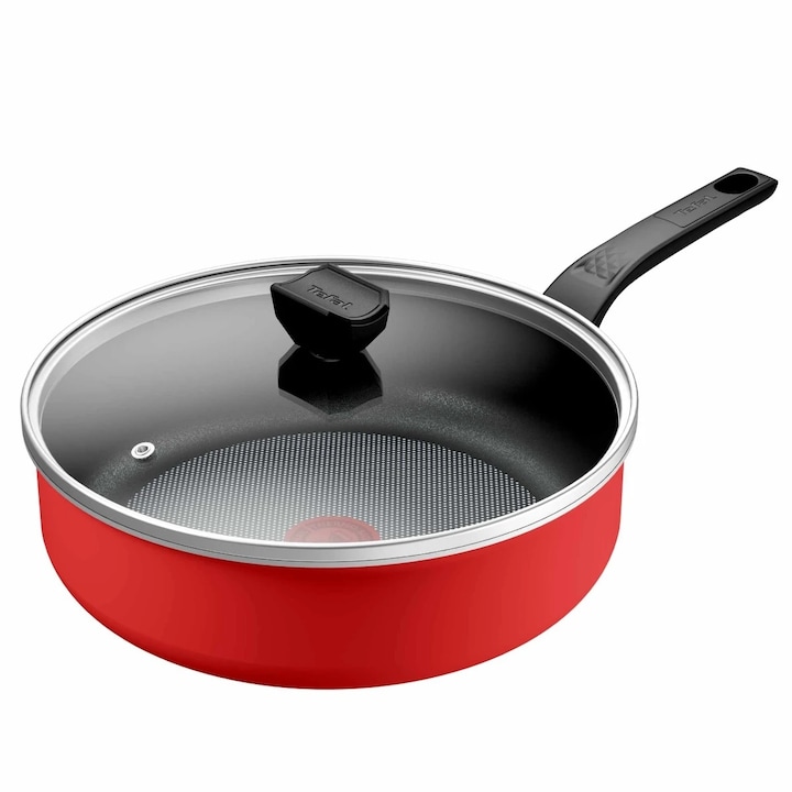 Tefal Selection дълбок тиган + капак 24см, незалепващ