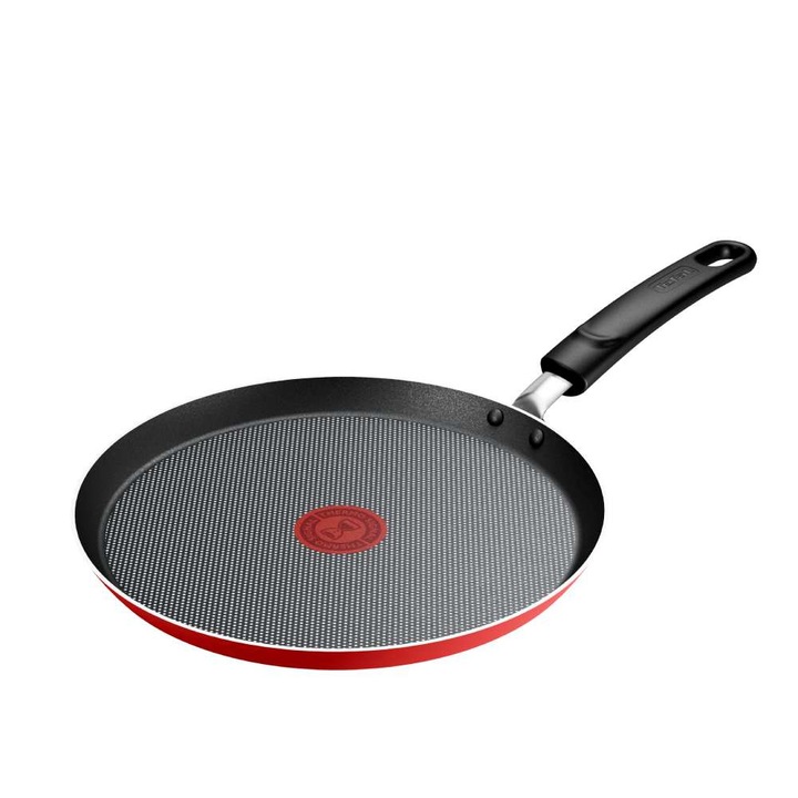 Tefal Тиган за палачинки, 25 см алуминиево незалепващо титаниево покритие Easy Start червен