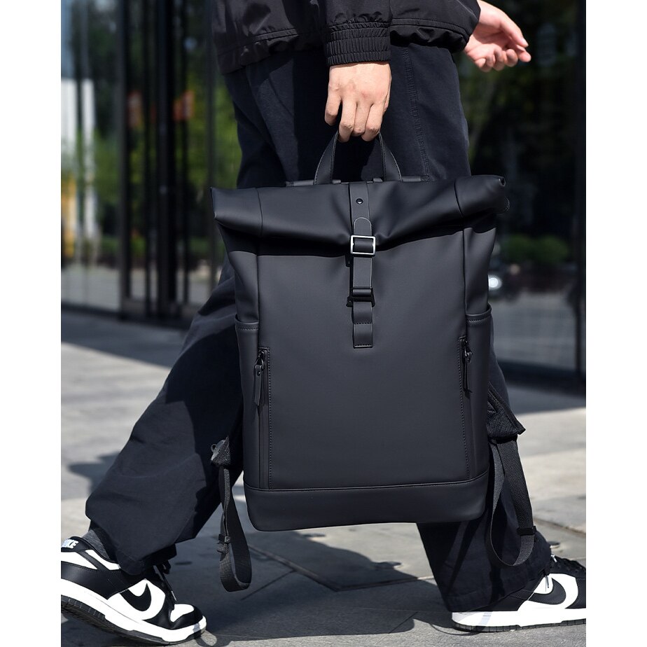 Rucsac laptop, multifunctional, impermeabil, rezistent, business, elegant, negru, OBRALIX