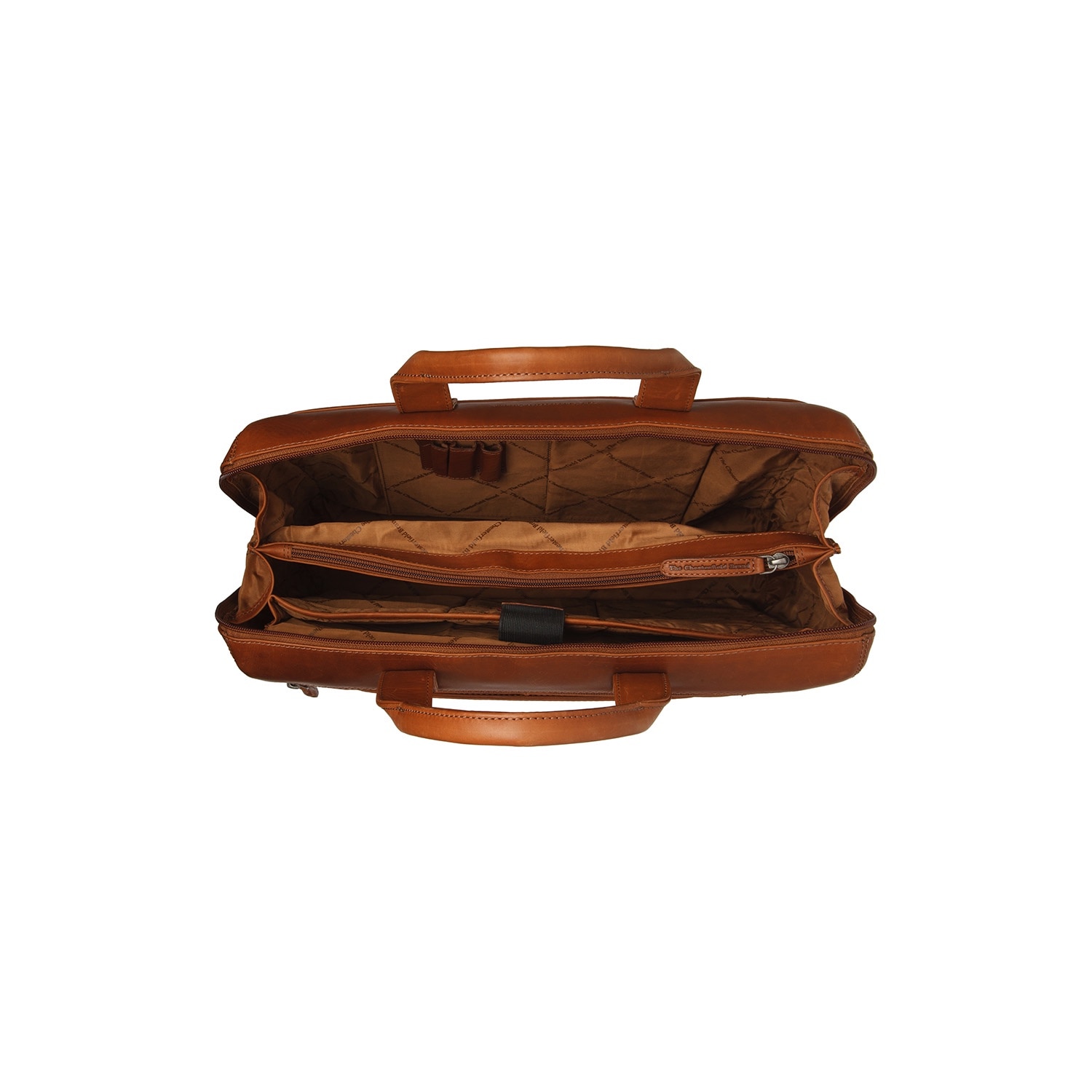 Geanta de laptop din piele naturala, The Chesterfield Brand, Levanto 14 inch, Maro coniac