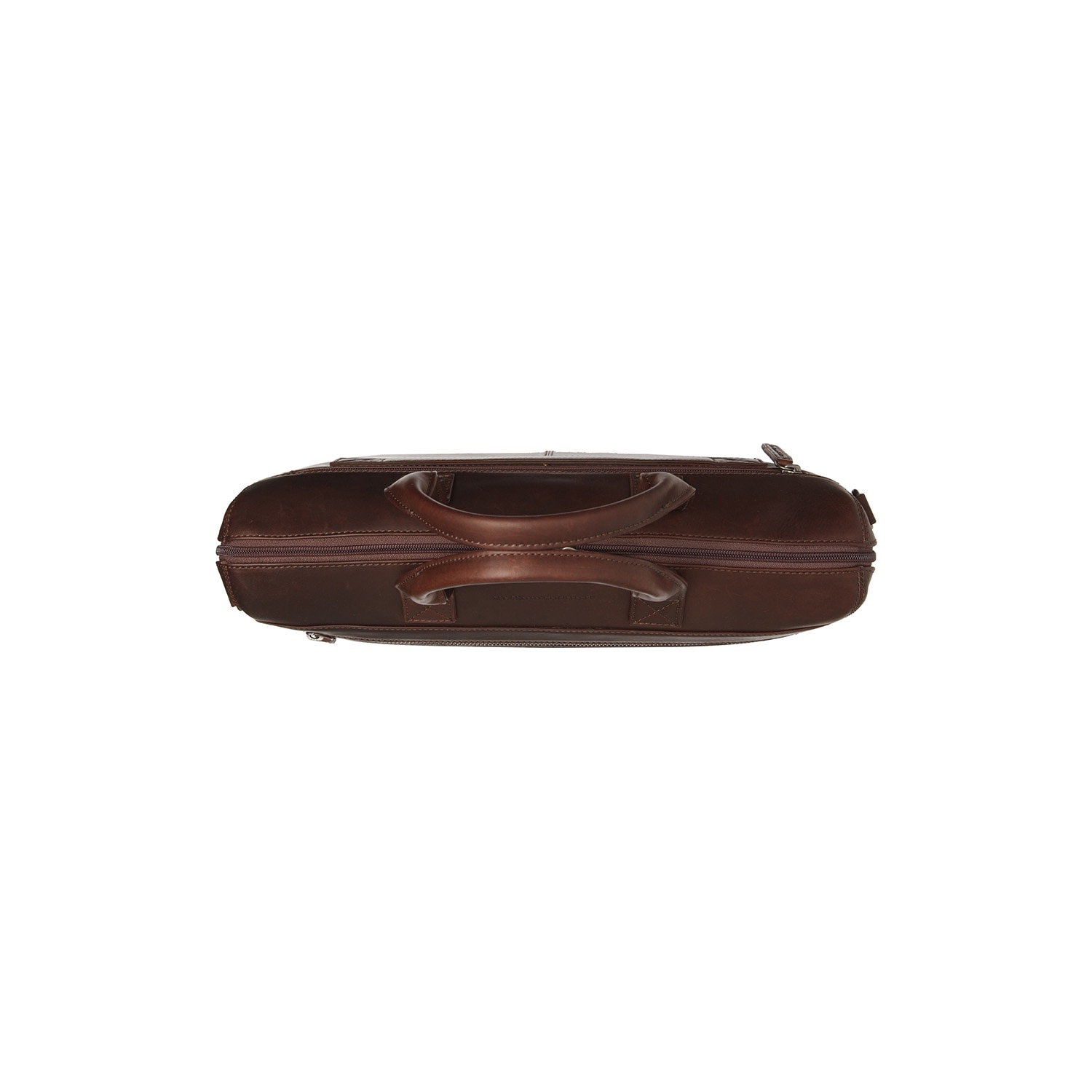 Geanta de laptop din piele naturala, The Chesterfield Brand, Levanto 14 inch, Maro inchis