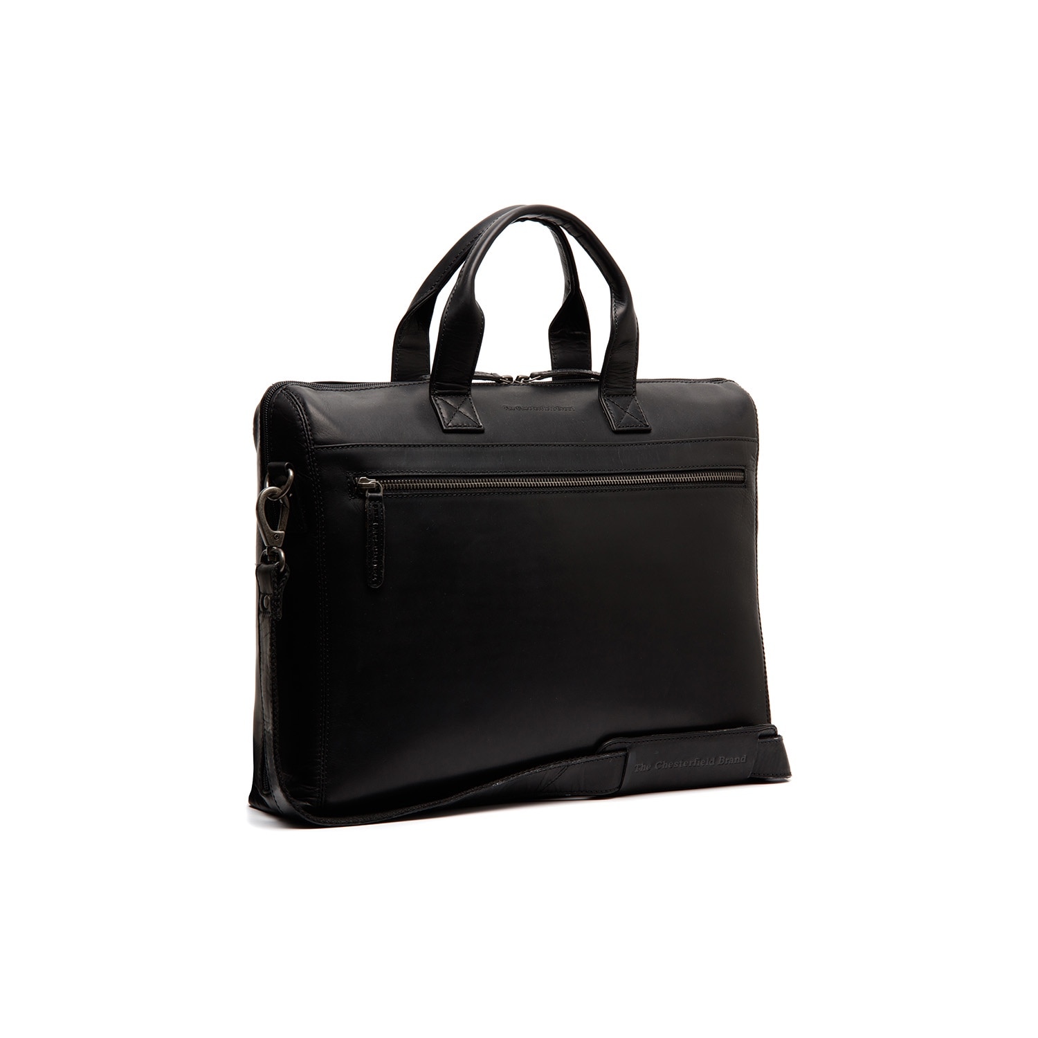 Geanta de laptop din piele naturala, The Chesterfield Brand, Levanto 14 inch, Negru