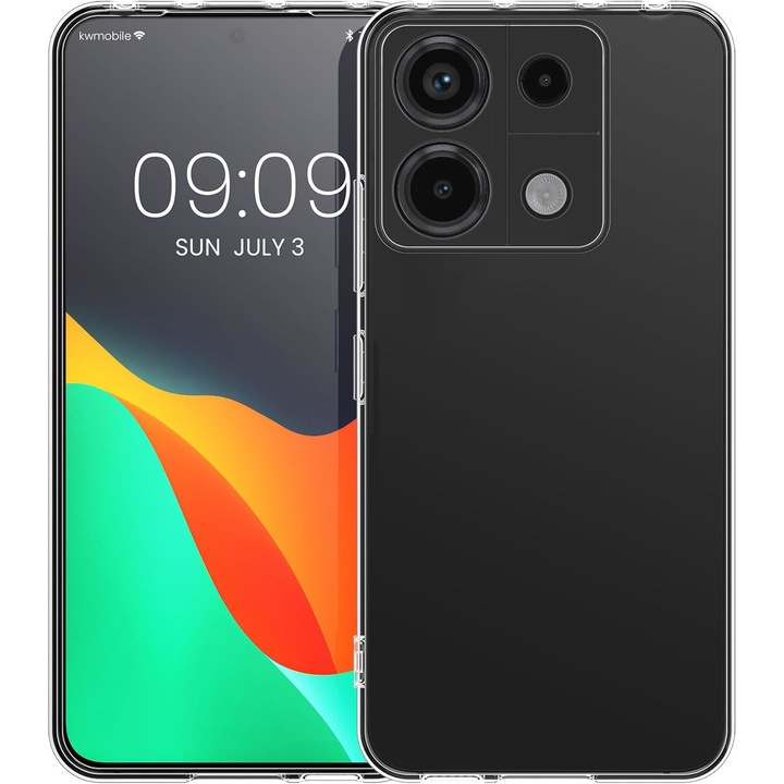 Husa protectie Mat-Tech compatibila cu Xiaomi Redmi Note 13 4G, Anti-soc, 2MM, Protectie Camera, Decupaje Precise, Rezistenta la impact, Margini ridicate pentru protectia ecranului, Transparenta