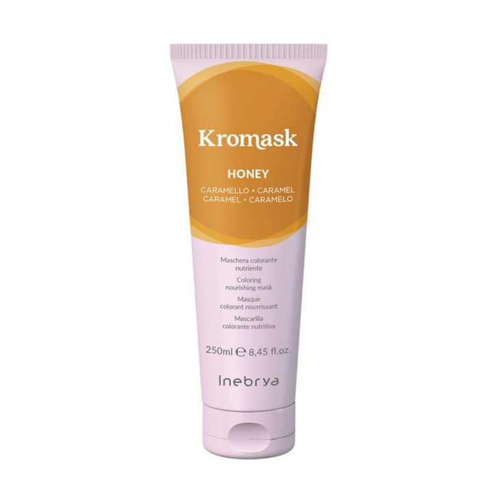 Inebrya Kromask Coloring Nourishing Mask masca hranitoare cu pigmenti colorati pentru revigorarea culorii Honey 250 ml