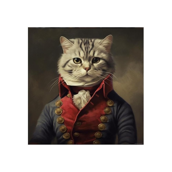 Broderie cu diamante Mr. Cat 30 x 30 cm