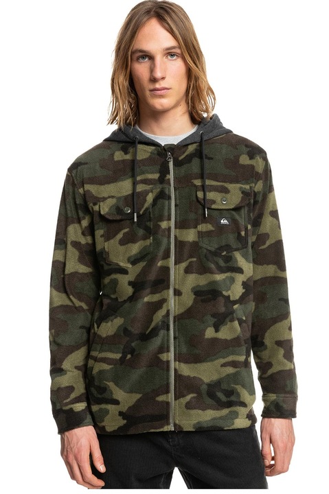 Geaca barbati Quiksilver Swell, cu gluga, Verde, M