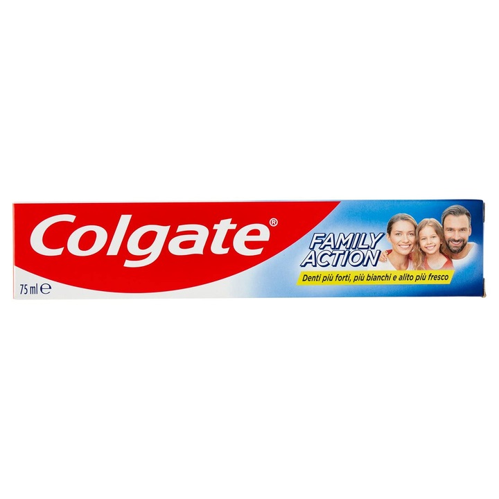 Паста за зъби, Colgate Dentifricio al Fluoro Family Action, 75 ml