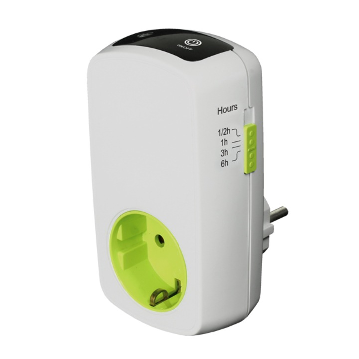 Programator timp EcoSavers Countdown/Countup, 16A, 230V, protectie copii, 117x66x77mm