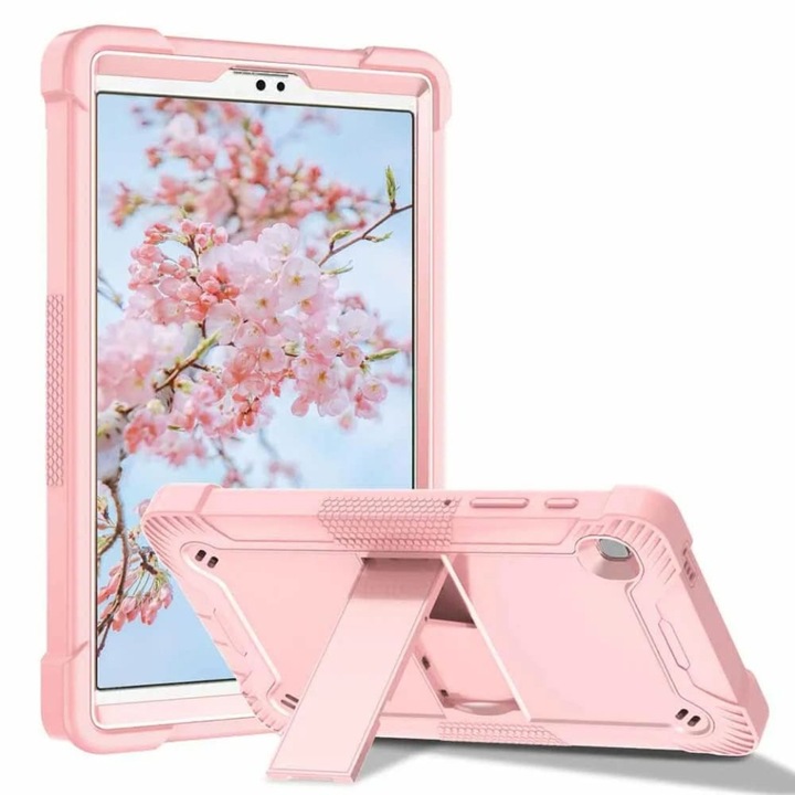 Husa tableta Samsung Galaxy Tab A7 Lite 8.7 inch T220/T225 2021, Ideala pentru Utilizare Zilnica, Antisoc si Anti-zgarieturi, SKDR TabArmor - Roz