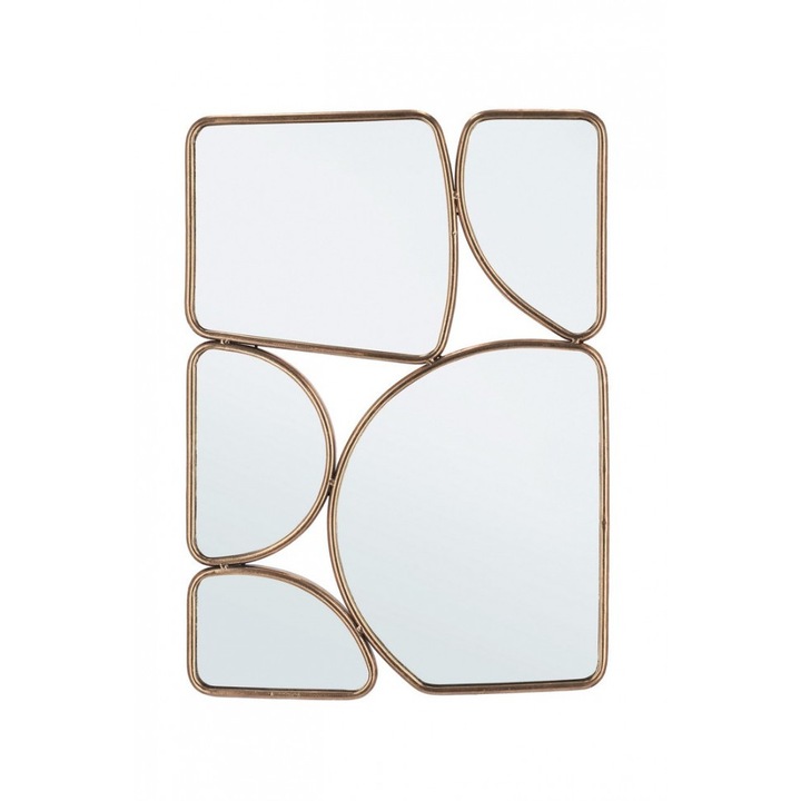 Arany fém fali tükör Hanima 50,5x2x70,5 cm