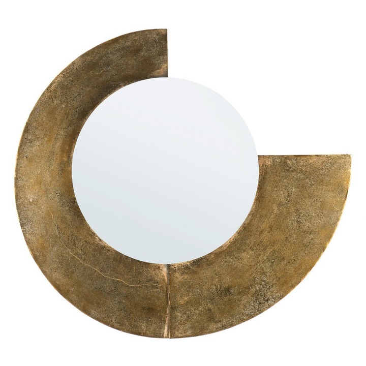Oglinda perete metal auriu Namita 59x2.5x54 cm