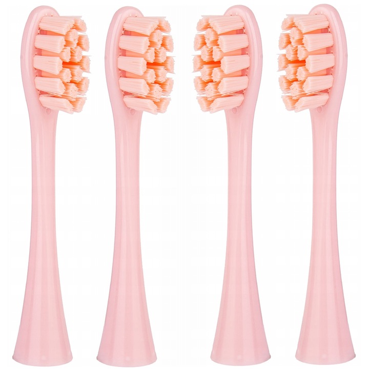 Set 4 Rezerve standard, Reptila, compatibil cu de periuta de dinti electrica Oclean One / Air / Pro / X / Z / FLOW, Roz