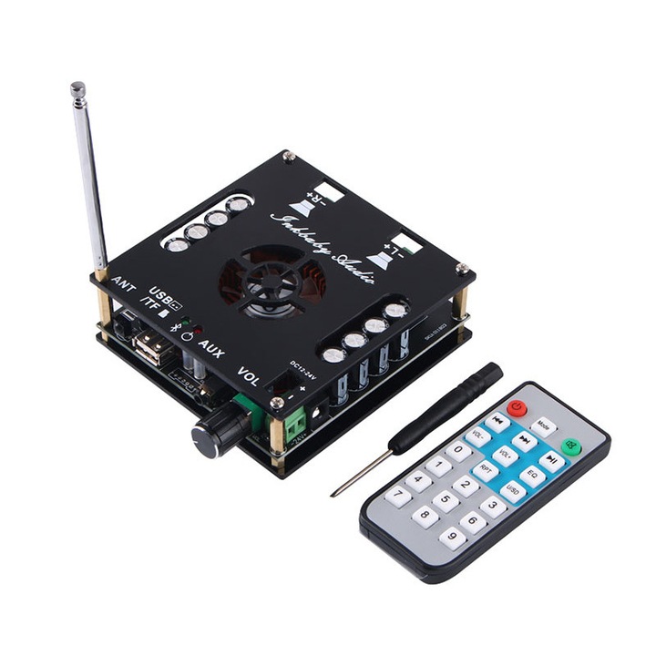 Amplificator audio stereo 2x160W Bluetooth 5.0 cu TDA7498E