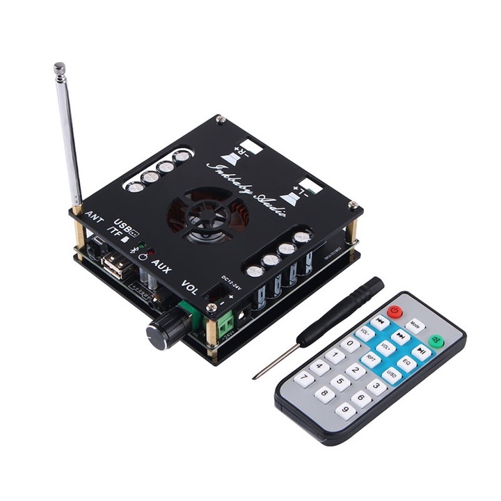 2x160 W-os Bluetooth 5.0 sztereó hangerősítő TDA7498E-vel