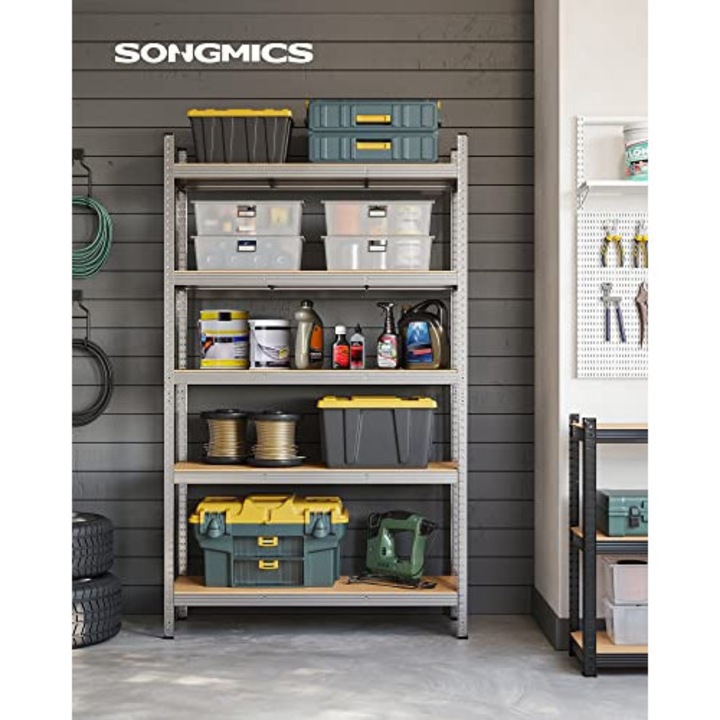 Ishaan Model fémpolc, ezüst, 200x120x60 cm