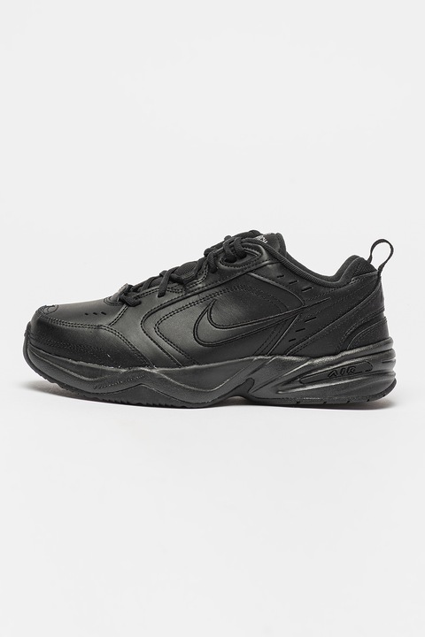 Nike, Air Monarch IV sneaker bőrrészletekkel, Fekete