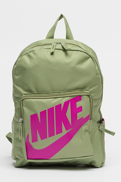 Nike, Rucsac cu buzuner frontal cu fermoar, Verde, Roz