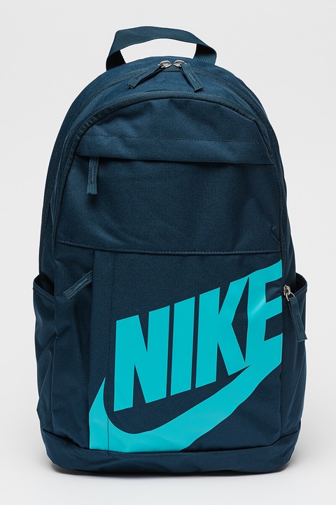 Nike, Унисекс раница Element с лого - 21 л, Тюркоаз, Тъмносин