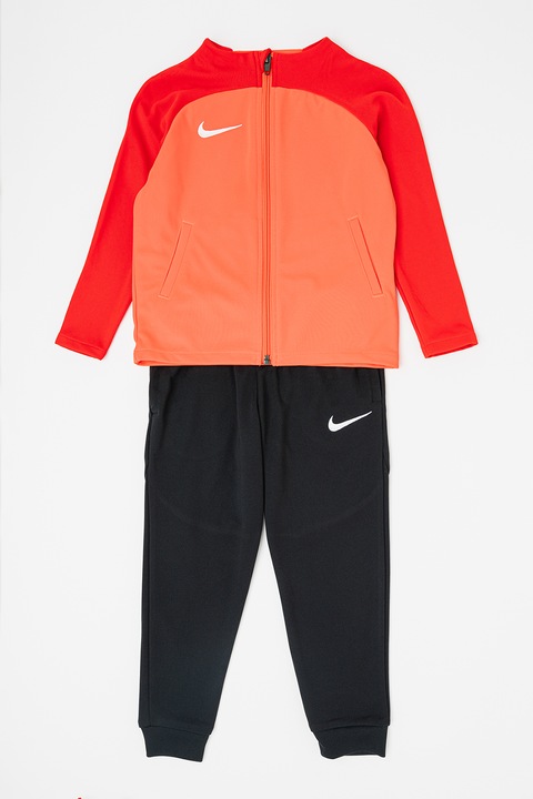 Nike, Футболен екип Academy с Dri-FIT, Червен/Черен/Мандарина