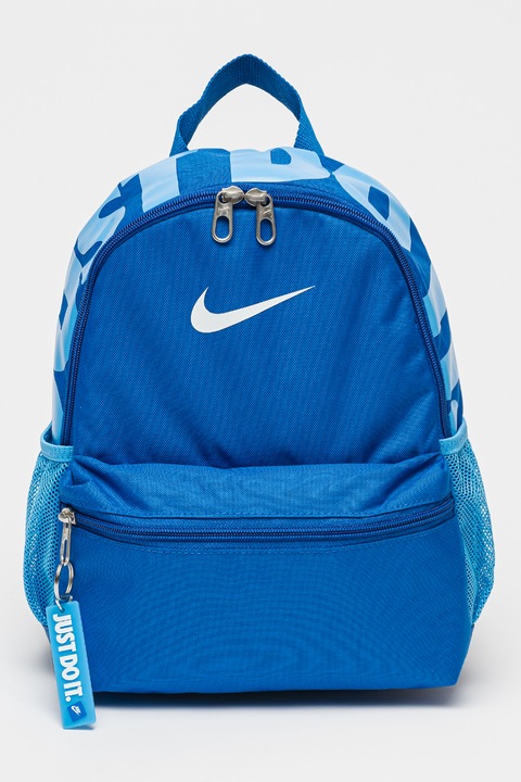 Nike, Rucsac cu imprimeu logo Brasilia - 11L, Alb, Albastru royal