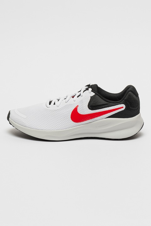 Nike, Revolution 7 Road futócipő logóval, Piros, Fehér, Fekete, 8