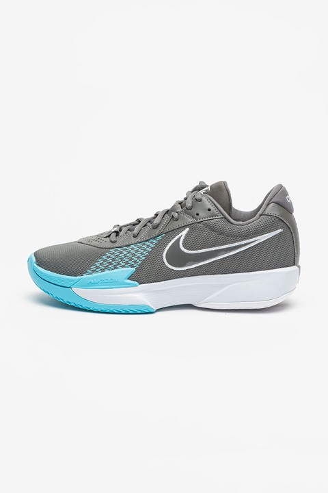 Nike, Pantofi Air Zoom G.T. Cut Academy cu logo, pentru baschet, Albastru/Gri inchis