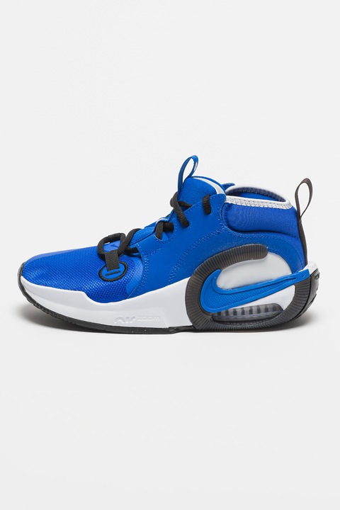 Nike, Pantofi mid-cut pentru baschet Air Zoom Crossover 2, Negru/Albastru royal