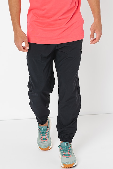 Nike, Pantaloni cu tehnologie Dri-Fit si buzunare oblice pentru antrenament, Negru