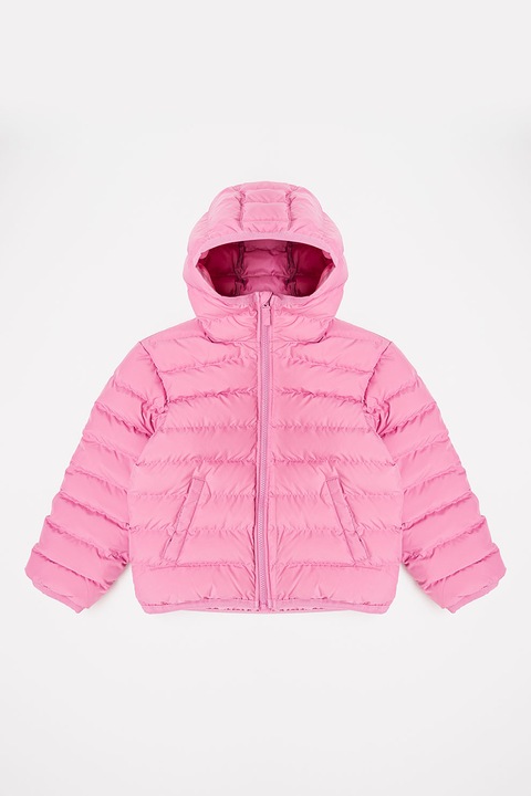 NIKE, Geaca cu gluga si vatelina, Roz deschis