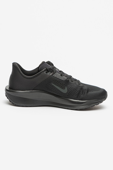 Nike, Обувки Quest 6 за бягане с лого, Черен, 11