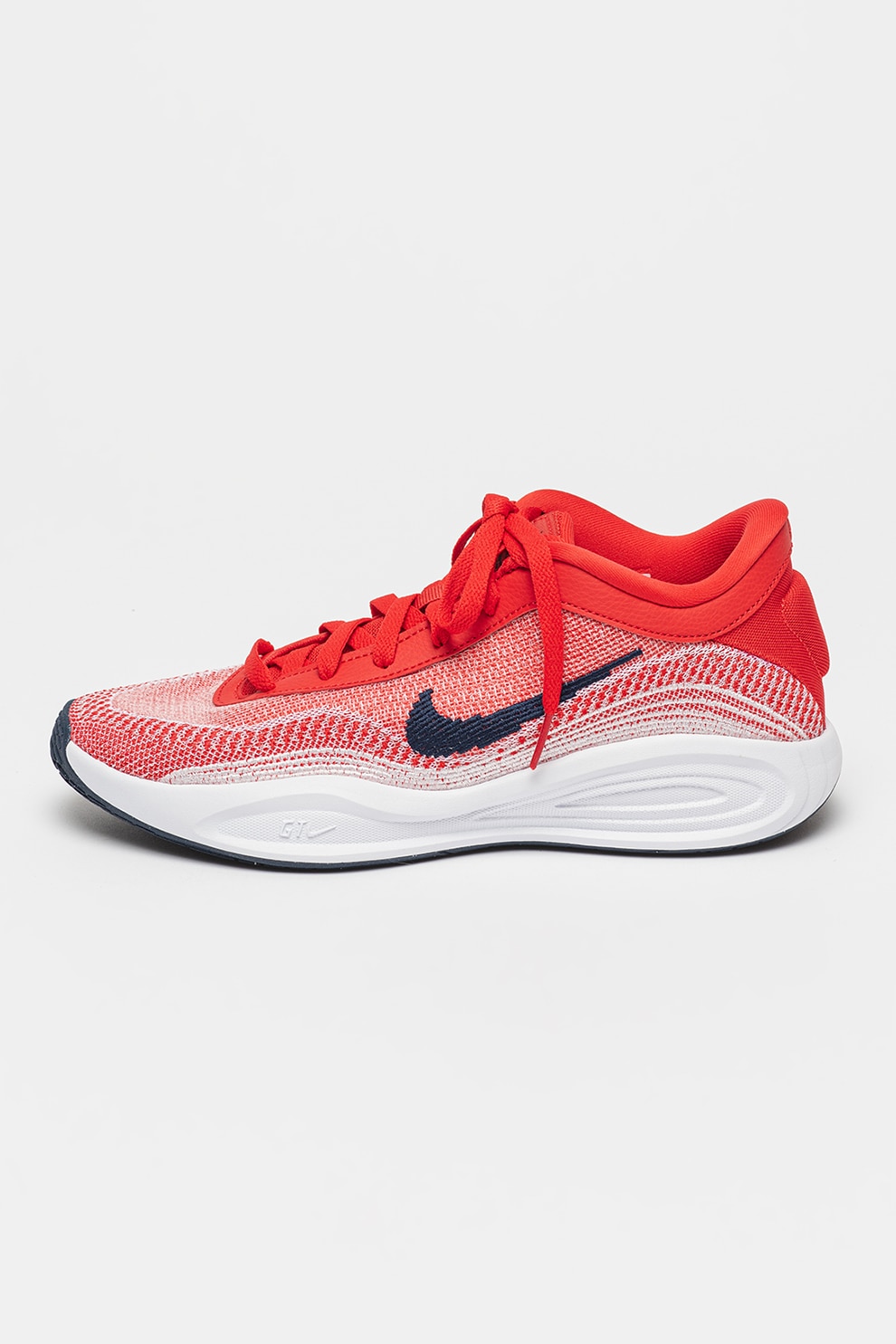 Nike, Pantofi pentru baschet G.T. Hustle Academy, Rosu, Alb, Bleumarin, 9.5