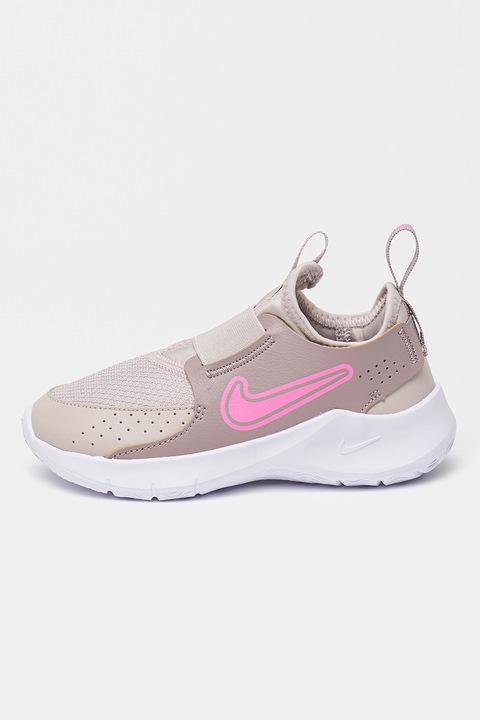 Nike, Pantofi slip-on cu garnituri din piele Flex Runner 3, Violet prafuit