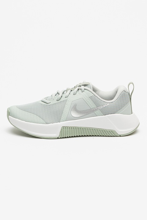 Nike, Pantofi MC Trainer 3 din plasa cu imprimeu logo lateral, pentru antrenament, Verde deschis