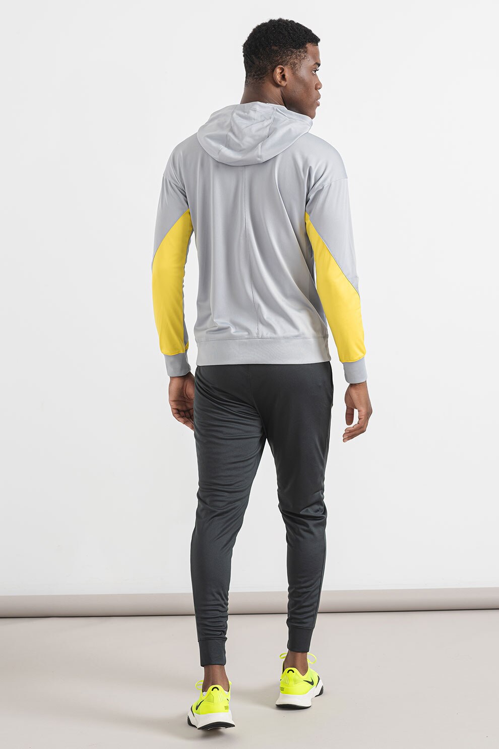 Nike, Trening slim fit cu gluga, pentru fotbal Liverpool F.C, Gri