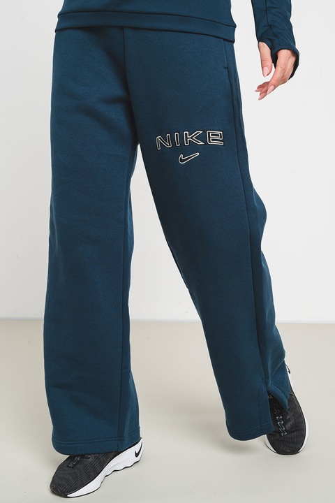 Nike, Pantaloni din fleece cu croiala ampla Phoenix, Gri carbune
