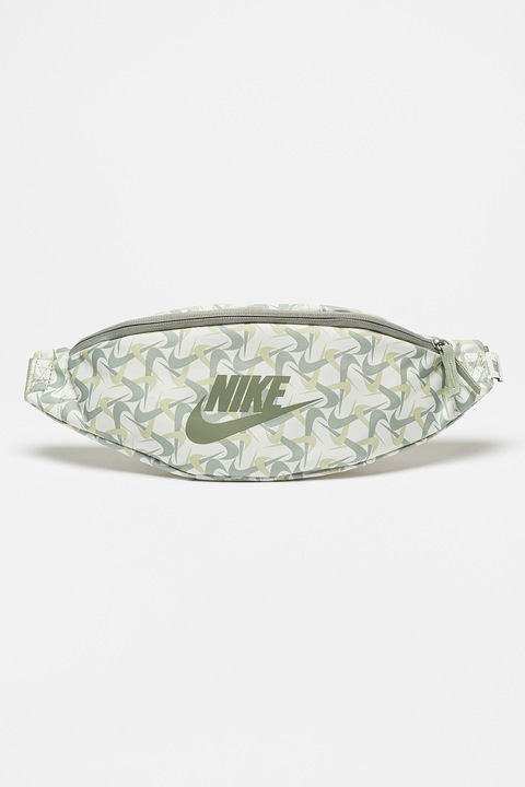 Nike, Borseta unisex cu model HERTGE, Verde, Alb
